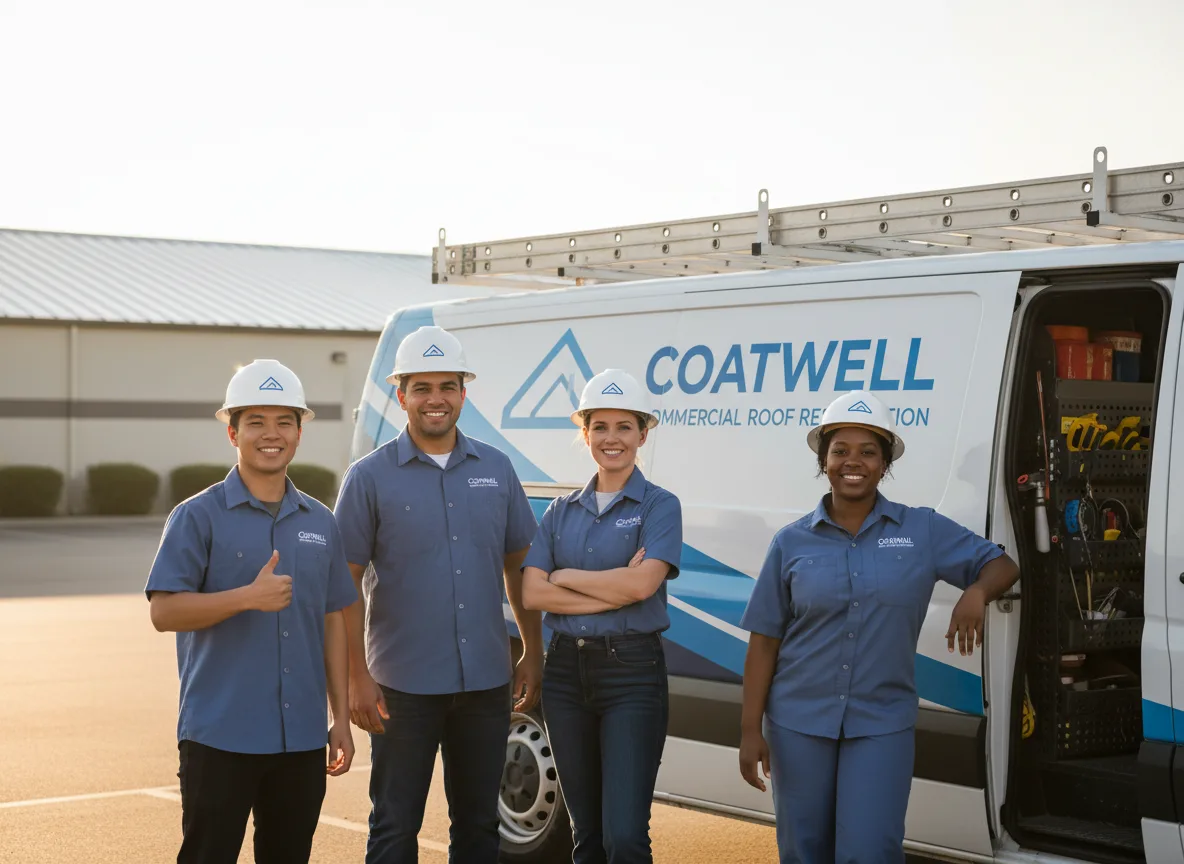 Commercial roof coating company in Leonard, TX